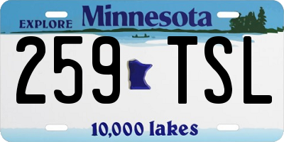 MN license plate 259TSL