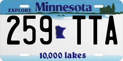 MN license plate 259TTA