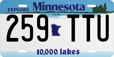 MN license plate 259TTU