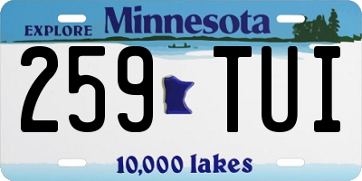 MN license plate 259TUI
