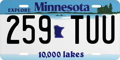 MN license plate 259TUU