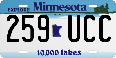 MN license plate 259UCC