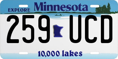 MN license plate 259UCD