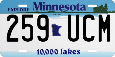 MN license plate 259UCM