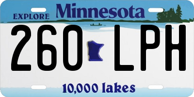 MN license plate 260LPH