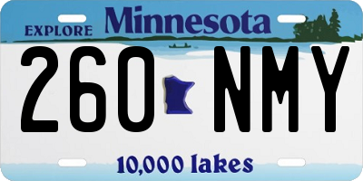 MN license plate 260NMY