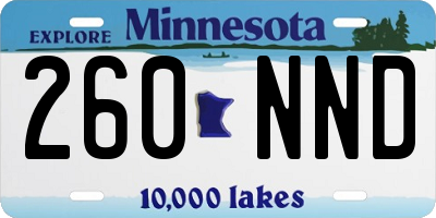 MN license plate 260NND