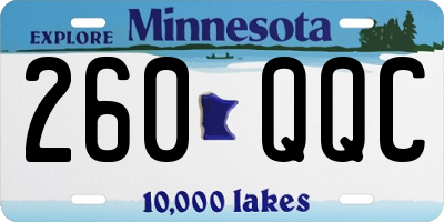 MN license plate 260QQC