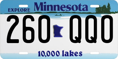 MN license plate 260QQO