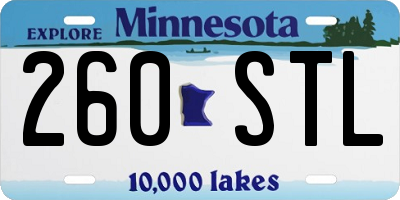 MN license plate 260STL