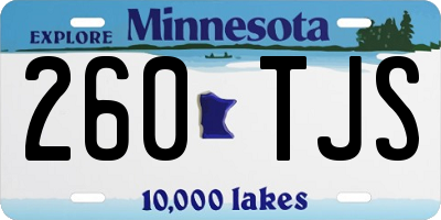 MN license plate 260TJS