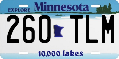 MN license plate 260TLM