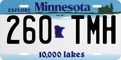 MN license plate 260TMH