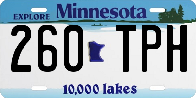 MN license plate 260TPH