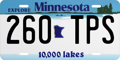 MN license plate 260TPS