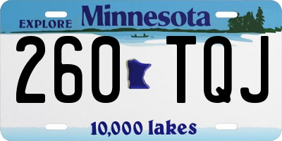 MN license plate 260TQJ