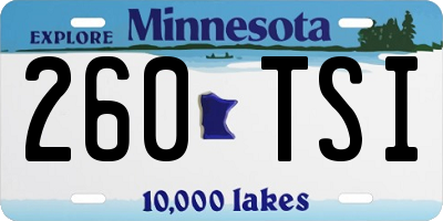 MN license plate 260TSI