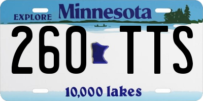 MN license plate 260TTS