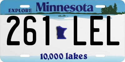 MN license plate 261LEL