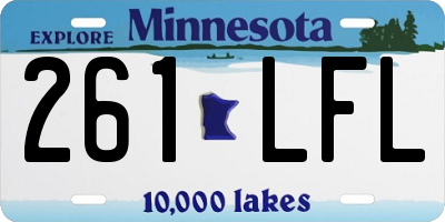 MN license plate 261LFL