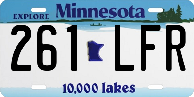 MN license plate 261LFR
