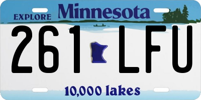 MN license plate 261LFU