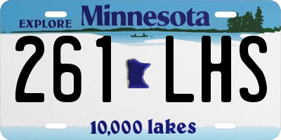 MN license plate 261LHS