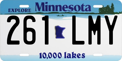 MN license plate 261LMY