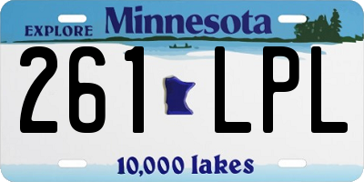 MN license plate 261LPL