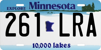MN license plate 261LRA