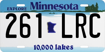 MN license plate 261LRC