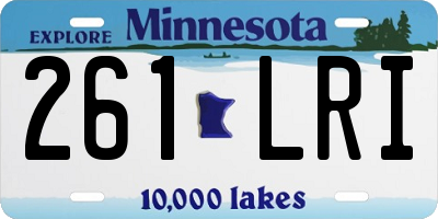 MN license plate 261LRI