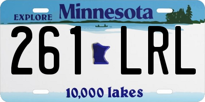 MN license plate 261LRL