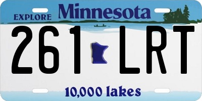 MN license plate 261LRT
