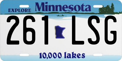 MN license plate 261LSG