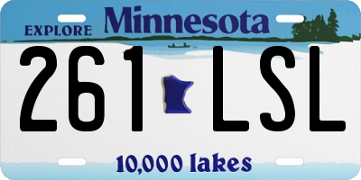 MN license plate 261LSL