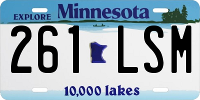 MN license plate 261LSM