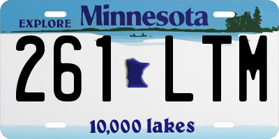MN license plate 261LTM