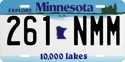 MN license plate 261NMM