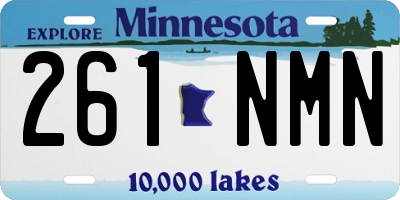MN license plate 261NMN