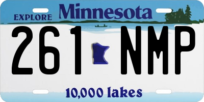 MN license plate 261NMP
