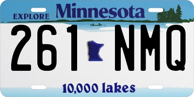 MN license plate 261NMQ