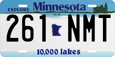 MN license plate 261NMT