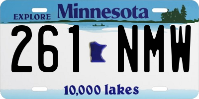 MN license plate 261NMW