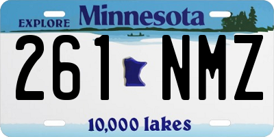 MN license plate 261NMZ