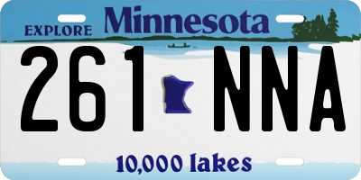 MN license plate 261NNA