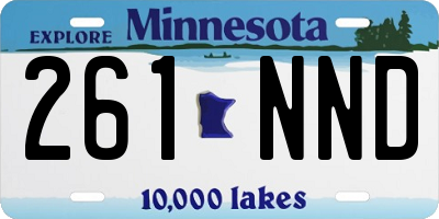 MN license plate 261NND