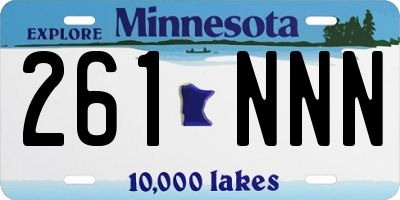 MN license plate 261NNN