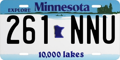 MN license plate 261NNU