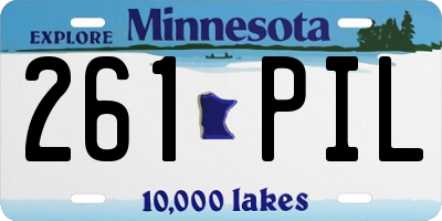 MN license plate 261PIL